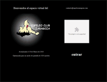 Tablet Screenshot of espeleozaragoza.com